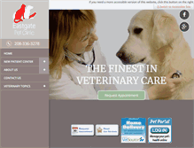 Tablet Screenshot of eastgatepetclinic.com